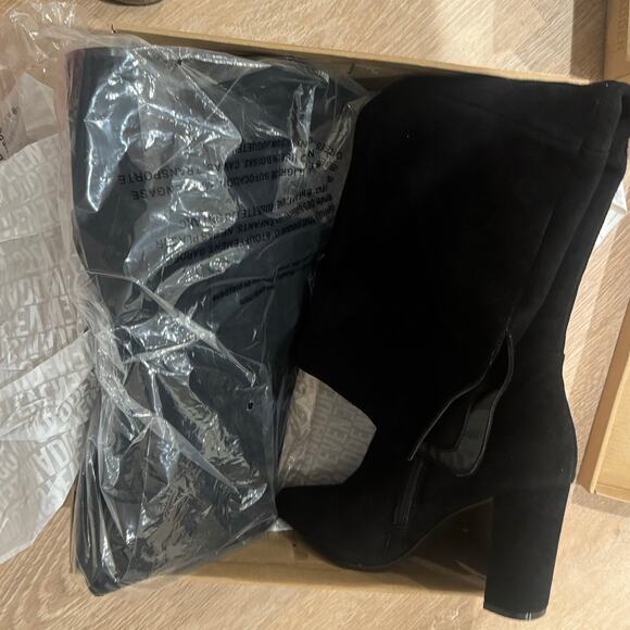 Steve Madden Blyss Women's Boots Pointed Toe Black Suede Size 7.5 NWB - Picture 9 of 13